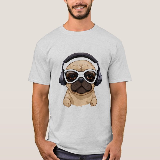 T-SHIRT CHIEN AVEC HEADPHONE.JPG (Devant)