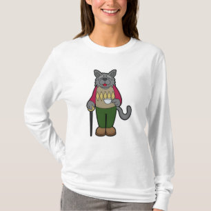 T-shirt Chien avec la coupe du café