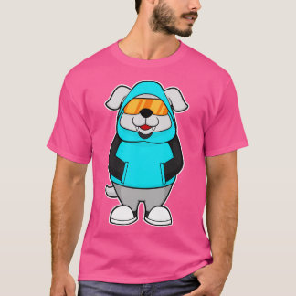 T-shirt Chien avec lunettes de soleil 2