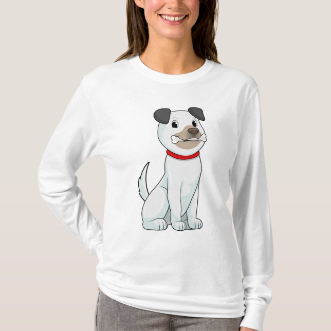 T-shirt Chien avec os (Devant)