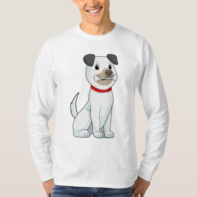 T-shirt Chien avec os (Devant)