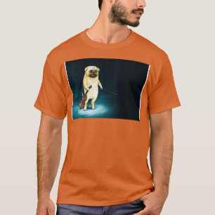 T-shirt Chien Avec Son Masque De Violon