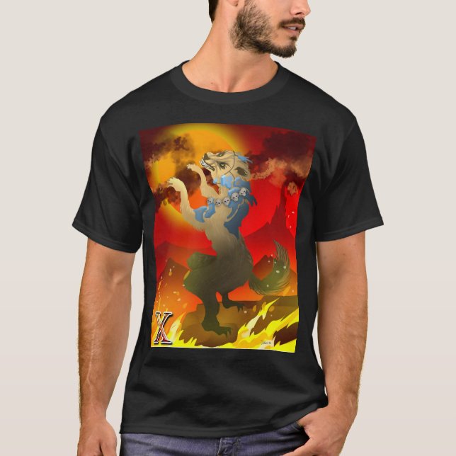 T-shirt Chien aztèque du design mort (Devant)