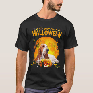 T-shirt Chien Basset Hound Happy Halloween Basset Hound Ch