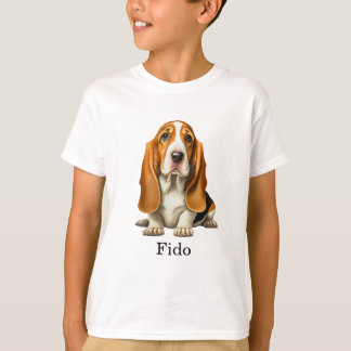 T-shirt Chien, Basset Hound Modèle