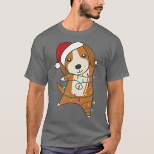T-shirt Chien beagle Joyeux Noël Fée Lumières Chiens migno