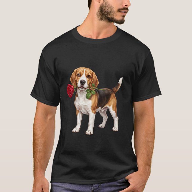 T-shirt Chien Beagle Mignon (Devant)