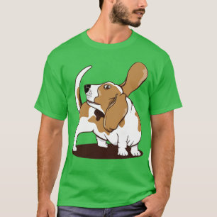 T-shirt chien beagle pourchassant sa queue