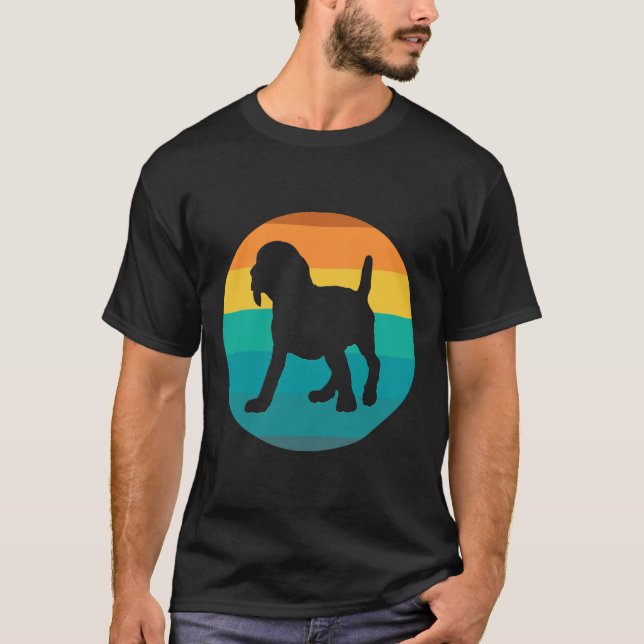 T-shirt Chien beagle Vintage Retro (Devant)