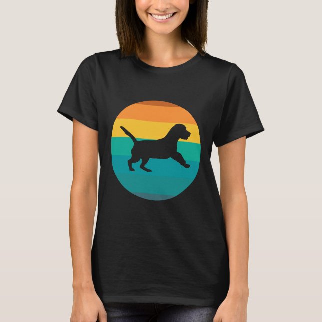 T-shirt Chien Beagle Vintage rétro Beagle (Devant)