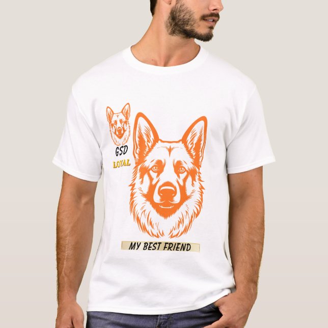 t-shirt chien berger allemand (Devant)