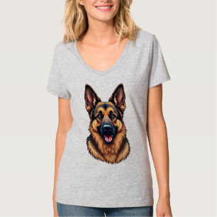 T-shirt Chien berger allemand - Amour de chien loyal et in