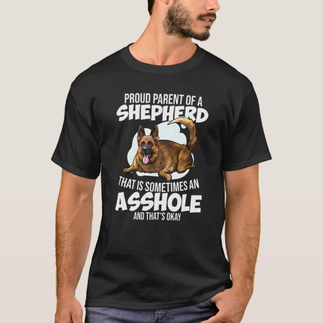 T-shirt Chien berger allemand femmes hommes (Devant)