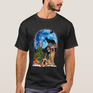 T-shirt Chien Berger Allemand Lumières Décoration Chapeau