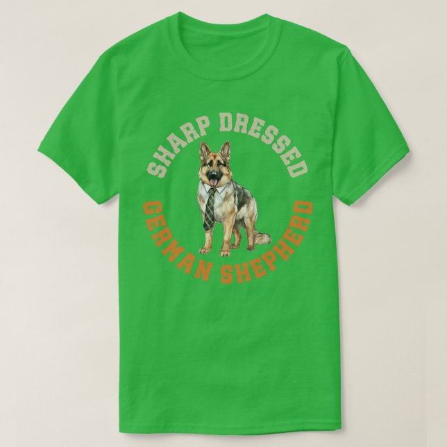 T-shirt Chien berger allemand mignon (Design devant)