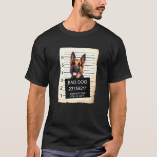 T-shirt Chien berger allemand Mug Tiré Bad Chien