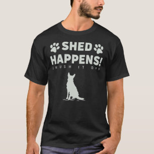 T-shirt Chien berger allemand - Shed Happy Le brosse