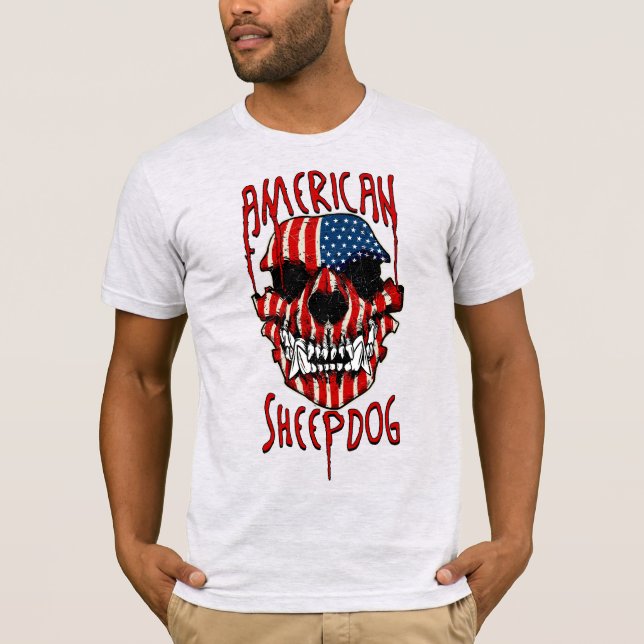 T-shirt chien-berger américain (Devant)