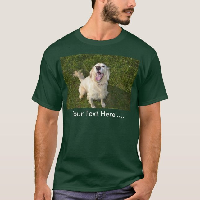 T-shirt Chien blanc (Devant)