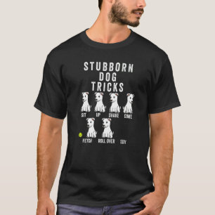 T-shirt Chien blanc de Tricks têtus