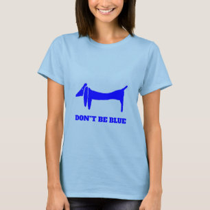 T-shirt Chien bleu Dachshund Abstrait