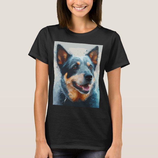 T-shirt chien Blue Heeler (Devant)