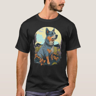 T-shirt Chien Blue Heeler mignon sur Chien de berger austr