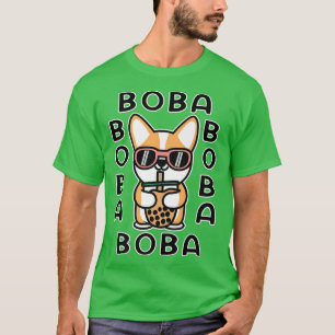 T-shirt Chien Boba Tea Buble Tea Anime Kawaii Premium 