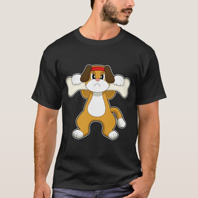 T-shirt Chien Bodybuilder os (Devant)