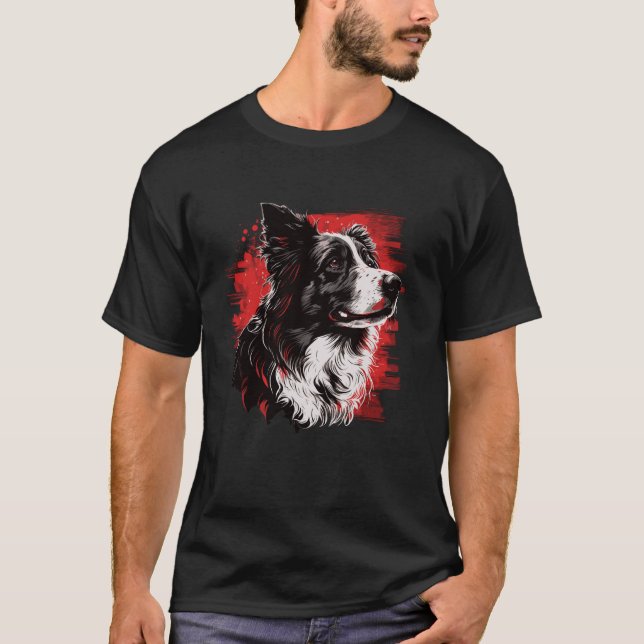 T-shirt Chien Border Collie (Devant)