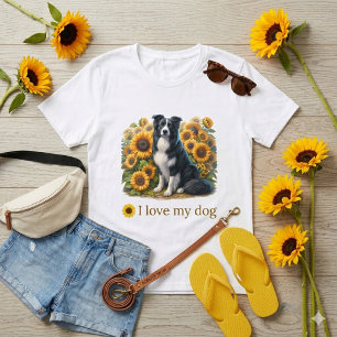 T-Shirt Chien Border Collie Amour