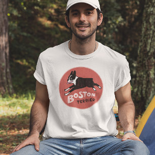 T-shirt Chien Boston Terrier Cool Style Vintage Mignon