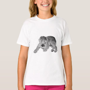 T-Shirt Chien Bouclé Allongé – Art de Compagnie No