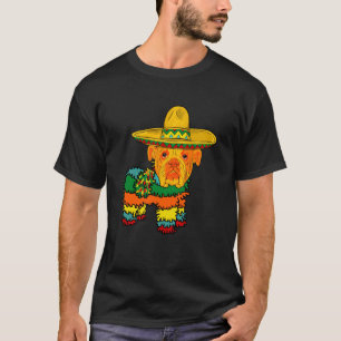 T-shirt Chien bouledogue anglais drôle Pinata Chapeau Somb
