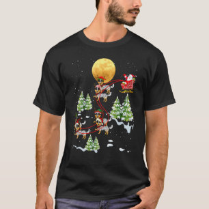 T-shirt Chien Bouvier Australien Renne Noël Cavalier Sa