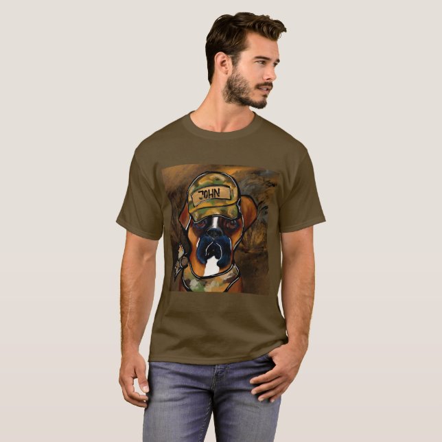 T-shirt Chien Boxer (Devant entier)