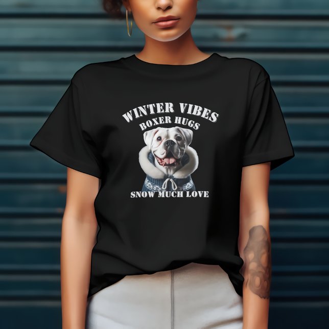 T-shirt Chien Boxer Neige Tellement D'amour (Créateur téléchargé)