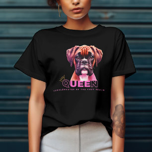 T-shirt Chien Boxer - Reine Maîtresse de Câlins