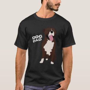 T-shirt Chien Brown et blanc du Staffordshire Bull Terrier