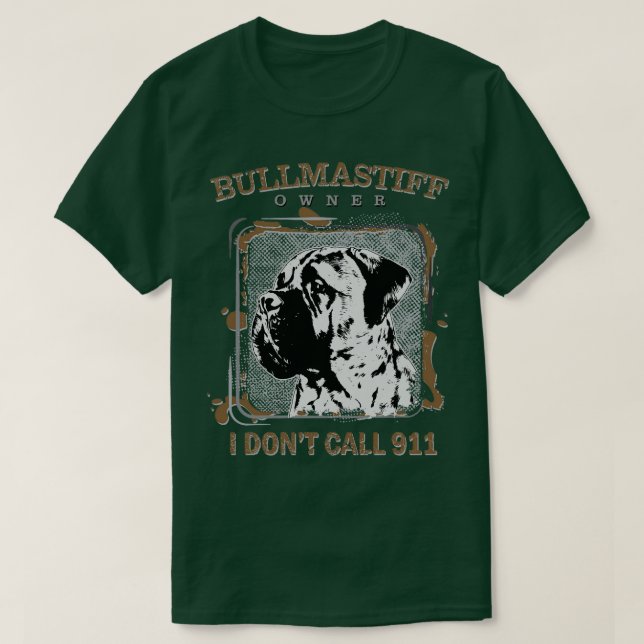T-shirt Chien Bullmastiff 2 (Design devant)