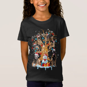 T-Shirt Chien cadeau de l'ornement de Noël malinois belge
