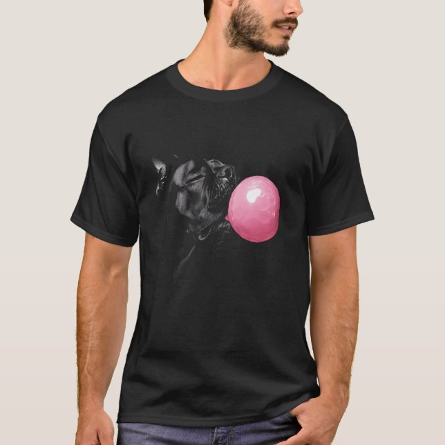 T-shirt Chien Cane Corso Bubble Gum Rose (Devant)