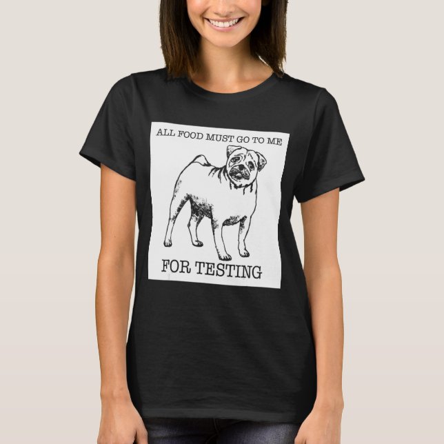 T-shirt chien carlin (Devant)