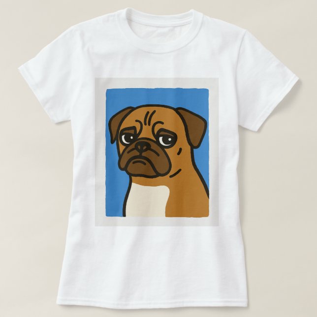 T-shirt Chien carlin (Design devant)