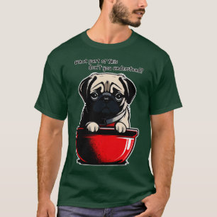 T-shirt Chien Carlin affamé