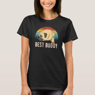 T-shirt Chien Carlin Coucher de soleil 16
