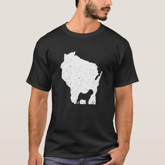 T-shirt Chien carlin du Wisconsin (Devant)