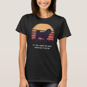 T-shirt Chien carlin Retro 8