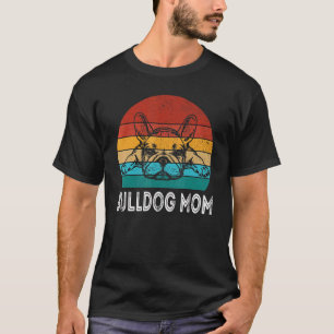 T-shirt Chien Carlin Rétro Maman Bouledogue Français Chi