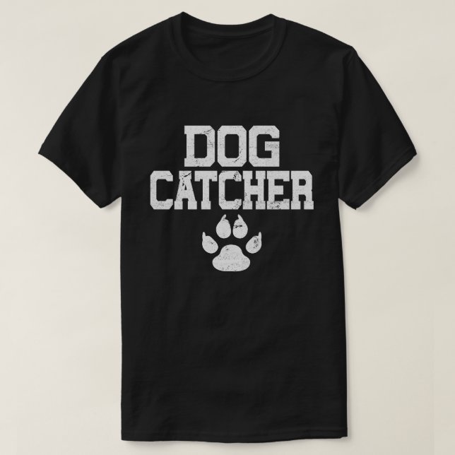 T-shirt Chien Catcher Drôle facile Halloween Costume party (Design devant)
